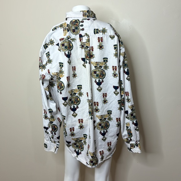 Vintage Tommy Hilfiger 90s button down crest shirt men’s XL - Picture 3 of 5